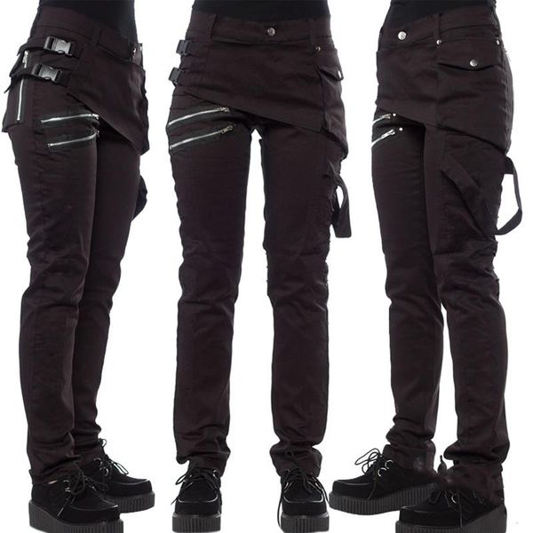women's pants & capris women high waist black cargo plus size ribbon streetwear punk wide leg gothic pockets joggers #t2q, Black;white
women's pants & capris women high waist black cargo plus size ribbon streetwear punk wide leg gothic pockets joggers #t2q, Black;white