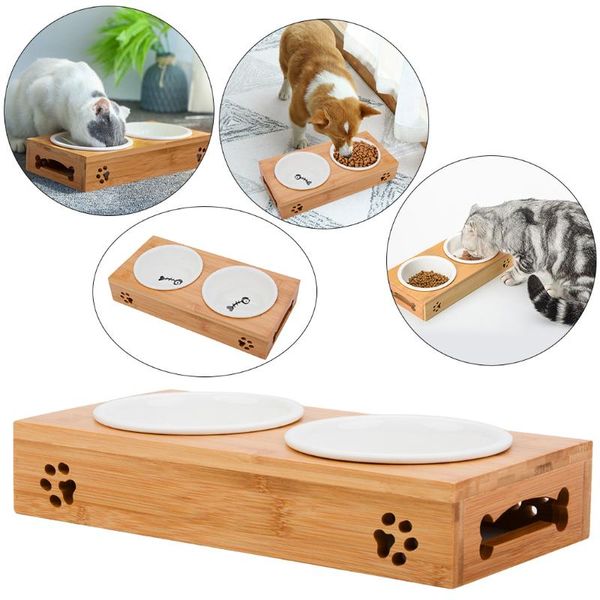 cat bowls & feeders pet ceramic feeding water non skid feeder bowl with bamboo stand for dogs cats random design
cat bowls & feeders pet ceramic feeding water non skid feeder bowl with bamboo stand for dogs cats random design