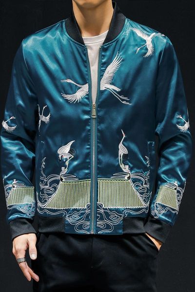 men's jackets jacket coat embroidery fashion outer autumn chinese style windbreaker social streetwear slim fit male and man, Black;brown
men's jackets jacket coat embroidery fashion outer autumn chinese style windbreaker social streetwear slim fit male and man, Black;brown