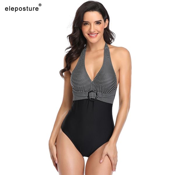 halter swimsuit women swimwear striped print patchwork vintage retro bathing suit summer beach wear 210521, White;black
halter swimsuit women swimwear striped print patchwork vintage retro bathing suit summer beach wear 210521, White;black
