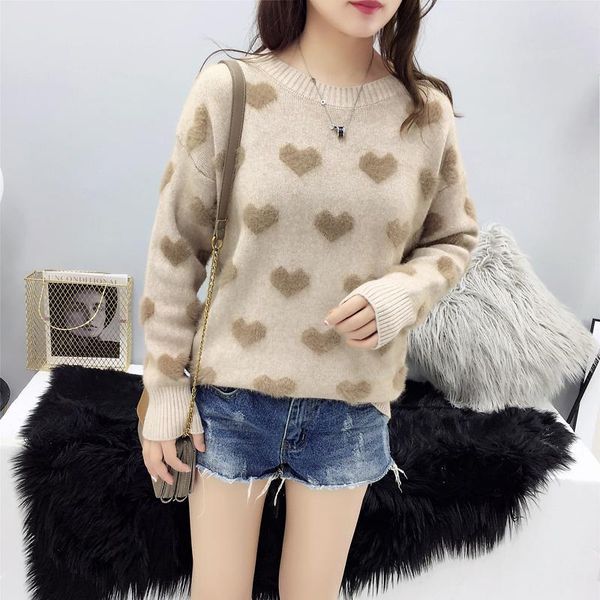 women's sweaters winter women waterproof pullover loose outer wear female knitting sweater, White;black
women's sweaters winter women waterproof pullover loose outer wear female knitting sweater, White;black