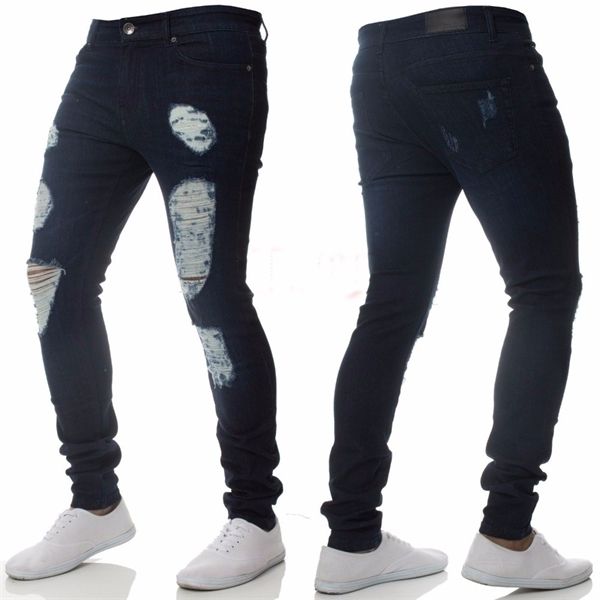 skinny jeans pants men brand new stretch destroyed ripped jeans for men hip hop streetwear denim trousers men jeans homme x0621, Blue
skinny jeans pants men brand new stretch destroyed ripped jeans for men hip hop streetwear denim trousers men jeans homme x0621, Blue