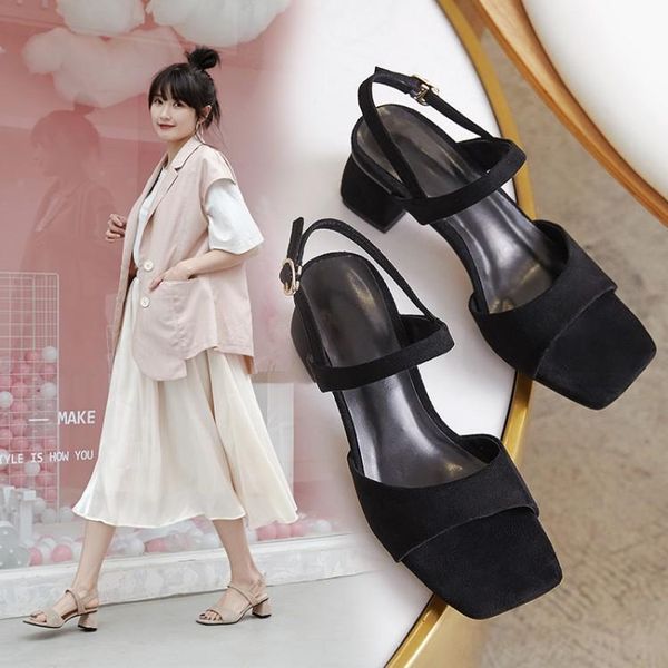 sandals high heel sandal for women large size velvet shoes med all-match suit female beige high-heeled big suede medium girls comfort b, Black
sandals high heel sandal for women large size velvet shoes med all-match suit female beige high-heeled big suede medium girls comfort b, Black