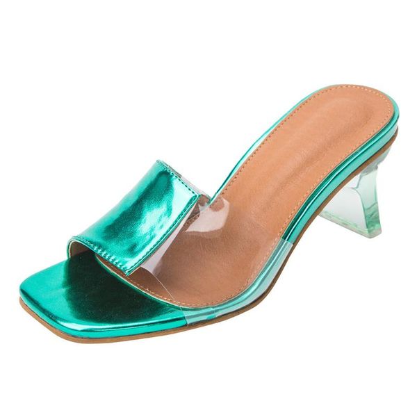 slippers sagace women's slipper summer fashion high-heeled sandals open toe transparent, Black
slippers sagace women's slipper summer fashion high-heeled sandals open toe transparent, Black