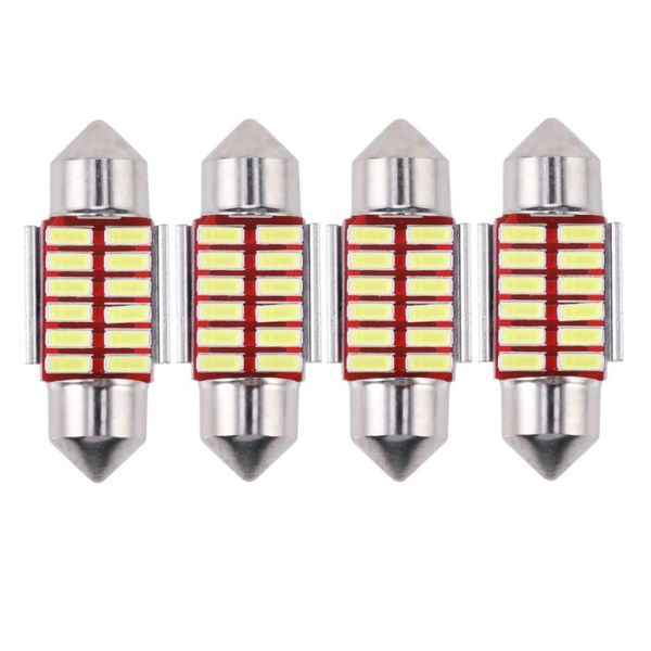 4pcs 31mm 4014 super bright led festoon bulb car dome light error auto interior reading lamp two tips white 12 emergency lights
4pcs 31mm 4014 super bright led festoon bulb car dome light error auto interior reading lamp two tips white 12 emergency lights
