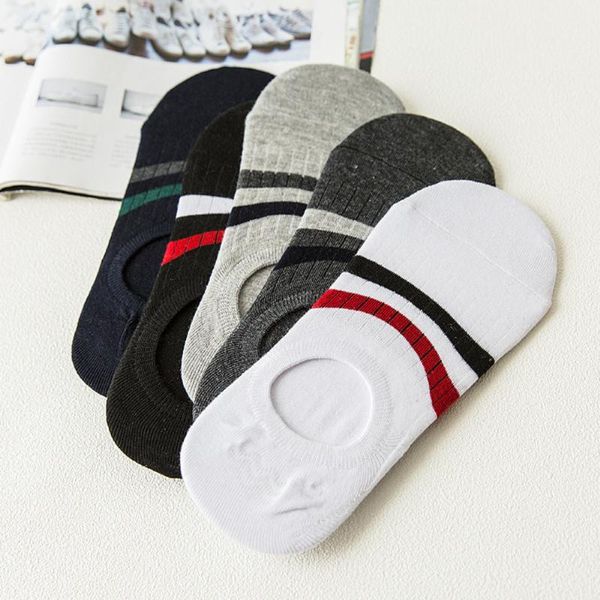 men's socks 5 pairs/lot comfortable anti-slip cotton short invisible male boat fashion striped style ankle, Black
men's socks 5 pairs/lot comfortable anti-slip cotton short invisible male boat fashion striped style ankle, Black