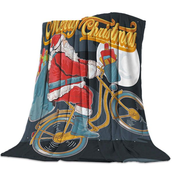 Fluffy Plush Flannel Fleece Throw Blanket, Merry Christmas Santa Claus Ride Bicycle Giving Gifts Luxury Lightweight Warm Cozy
Fluffy Plush Flannel Fleece Throw Blanket, Merry Christmas Santa Claus Ride Bicycle Giving Gifts Luxury Lightweight Warm Cozy