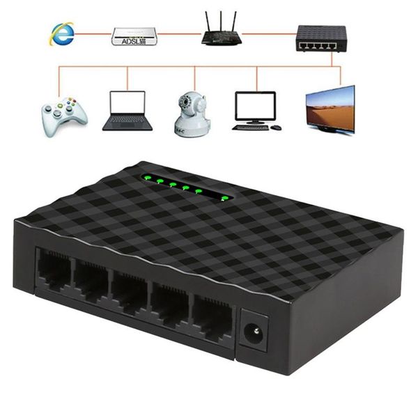 hubs 2021 rj45 mini 5-ports fast ethernet network black switch hub for deskpc switching #c
hubs 2021 rj45 mini 5-ports fast ethernet network black switch hub for deskpc switching #c