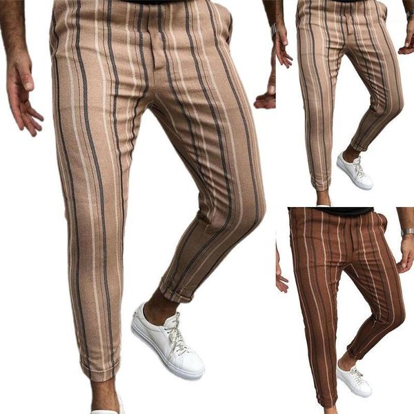 men's pants solid color striped long trousers men plus size skinny for office work, Black
men's pants solid color striped long trousers men plus size skinny for office work, Black