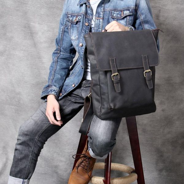 backpack vintage oxhide layer cow leather shoulder bag handmade head cowhide men's computer
backpack vintage oxhide layer cow leather shoulder bag handmade head cowhide men's computer