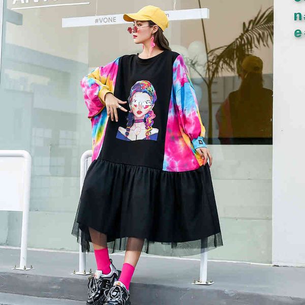 dresses temperament plus size fat mm contrast dress autumn fashion stitching cartoon printing long-sleeved mid-length sweater, Black;gray
dresses temperament plus size fat mm contrast dress autumn fashion stitching cartoon printing long-sleeved mid-length sweater, Black;gray