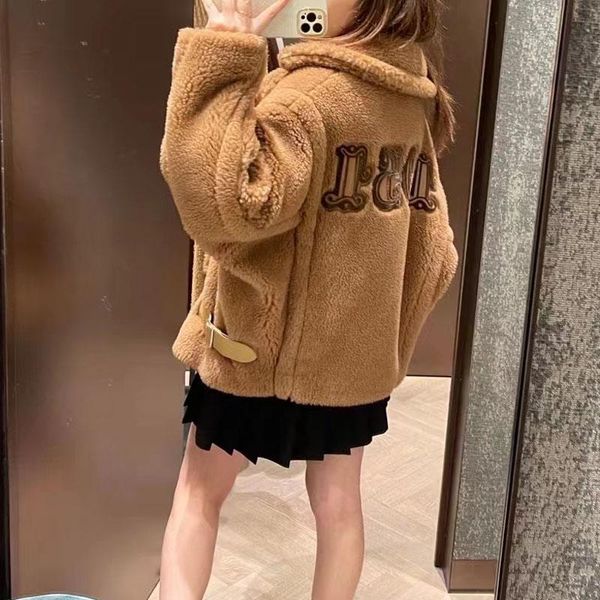 women's fur & faux women coat winer casual clothes short length teddy bear 2021 fashion real sheep wool jacket loose thick warm, Black
women's fur & faux women coat winer casual clothes short length teddy bear 2021 fashion real sheep wool jacket loose thick warm, Black