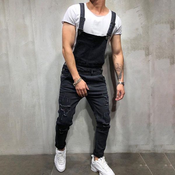 men's pants men denim jumpsuits vintage solid color holes casual bib overalls ngd88, Black
men's pants men denim jumpsuits vintage solid color holes casual bib overalls ngd88, Black