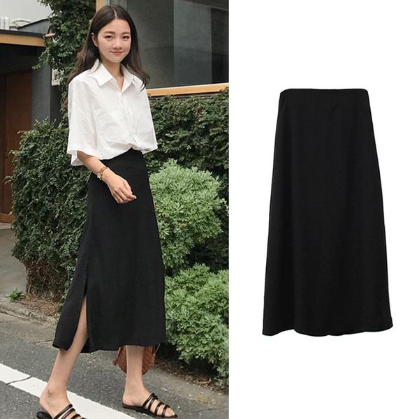 skirts skirt women s spring and summer 2021 korean version high waist thin side slit medium length a line black
skirts skirt women s spring and summer 2021 korean version high waist thin side slit medium length a line black