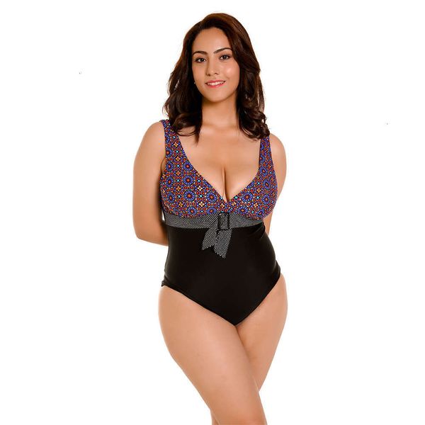 women's swimwear bikinis shandian floral v-neck shoulder strap oversize one piece swimsuit rv85, White;black
women's swimwear bikinis shandian floral v-neck shoulder strap oversize one piece swimsuit rv85, White;black