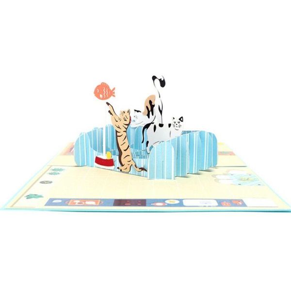 greeting cards diy handmade birthday wedding invitation 3d up card cat fish
greeting cards diy handmade birthday wedding invitation 3d up card cat fish