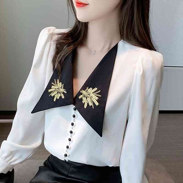 long sleeve white blouse blouse women blusas mujer de moda v-neck chiffon women blouses blusa d679
long sleeve white blouse blouse women blusas mujer de moda v-neck chiffon women blouses blusa d679