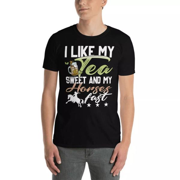 I Like My Tea Sweet And My Horses Fast Funny Cowboy Riding Horse Shirt, White;black
I Like My Tea Sweet And My Horses Fast Funny Cowboy Riding Horse Shirt, White;black
