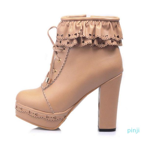 boots size 34-48 6 colors women high heel platform zipper ruffles candy color shoes sweet fashion footwear, Black
boots size 34-48 6 colors women high heel platform zipper ruffles candy color shoes sweet fashion footwear, Black