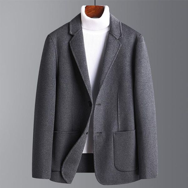 men's suits & blazers autumn winter men's double-sided woolen korean version of self-cultivation wool suit jackets, White;black
men's suits & blazers autumn winter men's double-sided woolen korean version of self-cultivation wool suit jackets, White;black