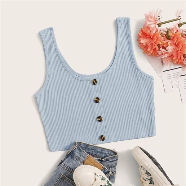 women's tanks & camis women tank ribbed solid sleeveless v-neck female button short slim shirt casual, White
women's tanks & camis women tank ribbed solid sleeveless v-neck female button short slim shirt casual, White