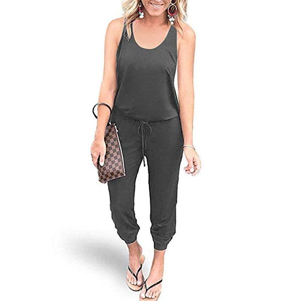 women's jumpsuits & rompers 4 colors 2021 summer fashion waist tie pockets jumpsuit casual loose sleeveless ladies streetwear cdr1553, Black;white
women's jumpsuits & rompers 4 colors 2021 summer fashion waist tie pockets jumpsuit casual loose sleeveless ladies streetwear cdr1553, Black;white