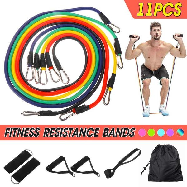 11pcs/set pull rope fitness exercises resistance bands latex tubes pedal excerciser body training workout yoga + storage bag
11pcs/set pull rope fitness exercises resistance bands latex tubes pedal excerciser body training workout yoga + storage bag