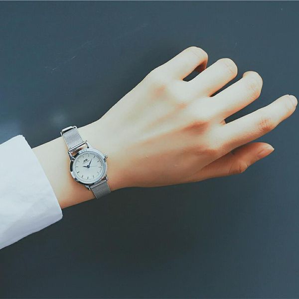 wristwatches silver small watches women fashion blue pointer quartz mesh strap watch simple wild ladies office horloges vrouwen, Slivery;brown
wristwatches silver small watches women fashion blue pointer quartz mesh strap watch simple wild ladies office horloges vrouwen, Slivery;brown