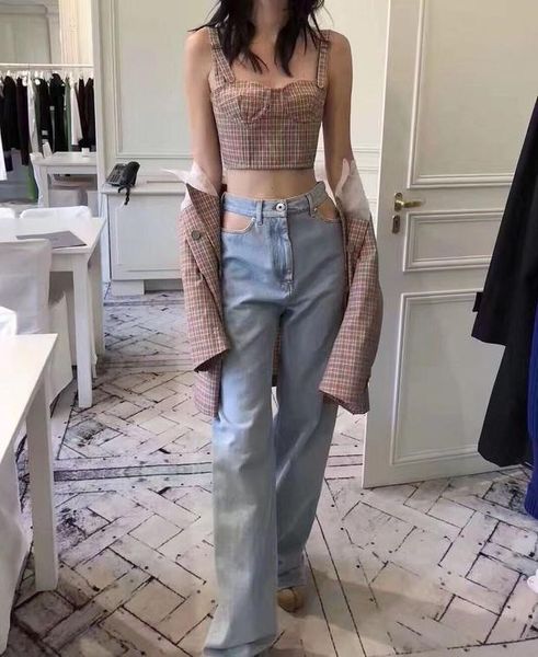 women's jeans symmetrical cut-out, open waist, all kinds of straight through high waist light blue jeans, wide leg pants, women
women's jeans symmetrical cut-out, open waist, all kinds of straight through high waist light blue jeans, wide leg pants, women