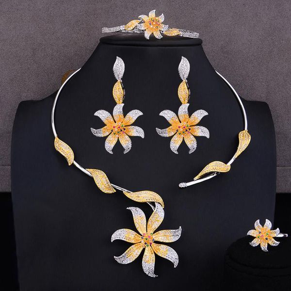 earrings & necklace godki elegant luxury 4pcs flowers african jewelry sets for women wedding party zirconia dubai bridal set, Silver
earrings & necklace godki elegant luxury 4pcs flowers african jewelry sets for women wedding party zirconia dubai bridal set, Silver