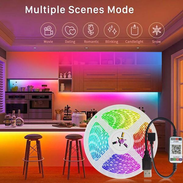 strips rgb led strip lights style sync to music usb flexible bedroom home background decoration
strips rgb led strip lights style sync to music usb flexible bedroom home background decoration