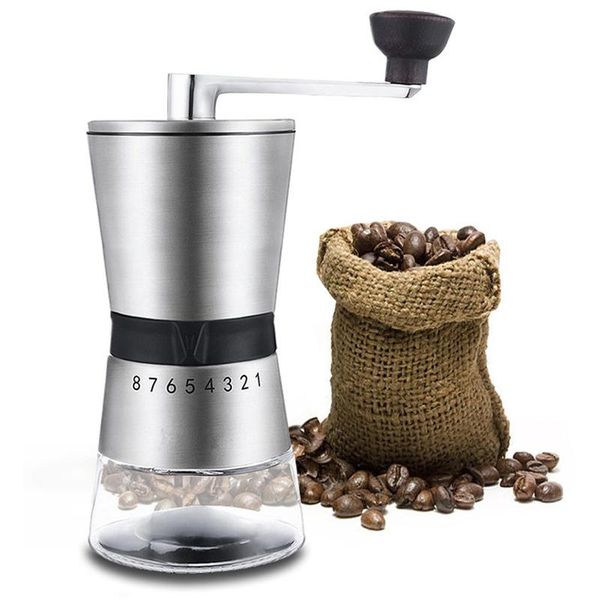 manual coffee grinders mill stainless steel hand crank grinding conical ceramic grinder with cutters
manual coffee grinders mill stainless steel hand crank grinding conical ceramic grinder with cutters