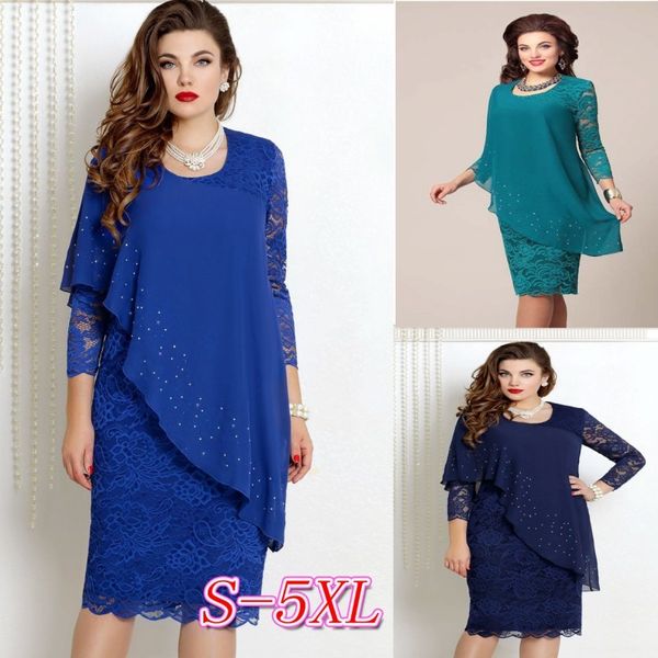 casual dresses elegant office plus size lace patchwork summer autumn midi o-neck bodycon evening es vestidos 0j3o, Black;gray
casual dresses elegant office plus size lace patchwork summer autumn midi o-neck bodycon evening es vestidos 0j3o, Black;gray