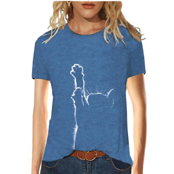 women's t-shirt cute cat dandelion 3d printing o neck short sleeved t shirt 2021 summer casual wild tide brand large size lady tees, White
women's t-shirt cute cat dandelion 3d printing o neck short sleeved t shirt 2021 summer casual wild tide brand large size lady tees, White