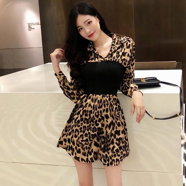 casual dresses women 2021 spring autumn long sleeve slim patchwork dress female retro leopard print chic v-neck mini t358, Black;gray
casual dresses women 2021 spring autumn long sleeve slim patchwork dress female retro leopard print chic v-neck mini t358, Black;gray