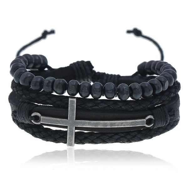 charm bracelets men's bracelet 2021 retro alloy cross cowhide multilayer woven wooden bead leather wome, Golden;silver
charm bracelets men's bracelet 2021 retro alloy cross cowhide multilayer woven wooden bead leather wome, Golden;silver
