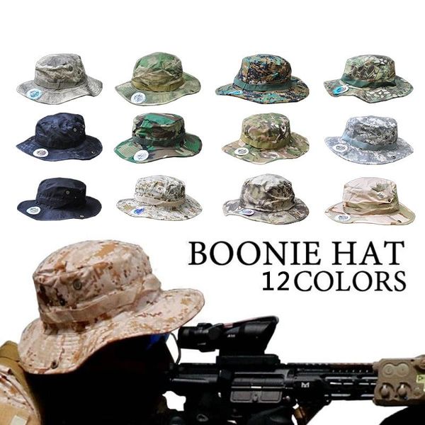 wide brim hats camouflage tactical cap military boonie hat us army caps camo men outdoor sports sun bucket fishing, Blue;gray
wide brim hats camouflage tactical cap military boonie hat us army caps camo men outdoor sports sun bucket fishing, Blue;gray
