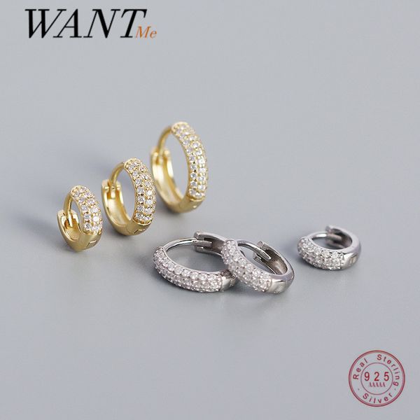 wantme hoop jewelry 925 sterling silver luxury zircon cz punk circle earrings for women bohemian piercing ear buckle accessories, Golden
wantme hoop jewelry 925 sterling silver luxury zircon cz punk circle earrings for women bohemian piercing ear buckle accessories, Golden