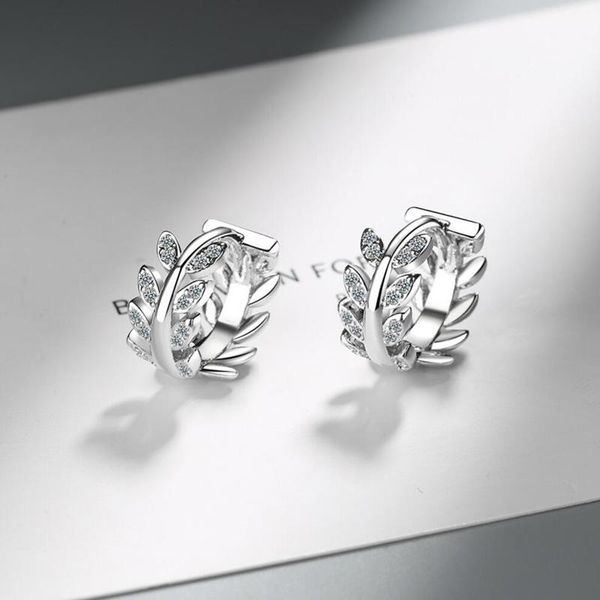 hoop & huggie kofsac exquisite cute leaves earrings for women silver color shiny zircon ear jewelry girl valentine's day accessories gi, Golden;silver
hoop & huggie kofsac exquisite cute leaves earrings for women silver color shiny zircon ear jewelry girl valentine's day accessories gi, Golden;silver
