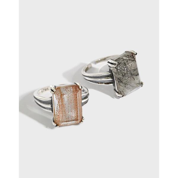 cluster rings 1pc authentic s925 sterling silver fine jewelry natural square nugget sand /black quartz rutilated ring adjust tlj1470, Golden;silver
cluster rings 1pc authentic s925 sterling silver fine jewelry natural square nugget sand /black quartz rutilated ring adjust tlj1470, Golden;silver