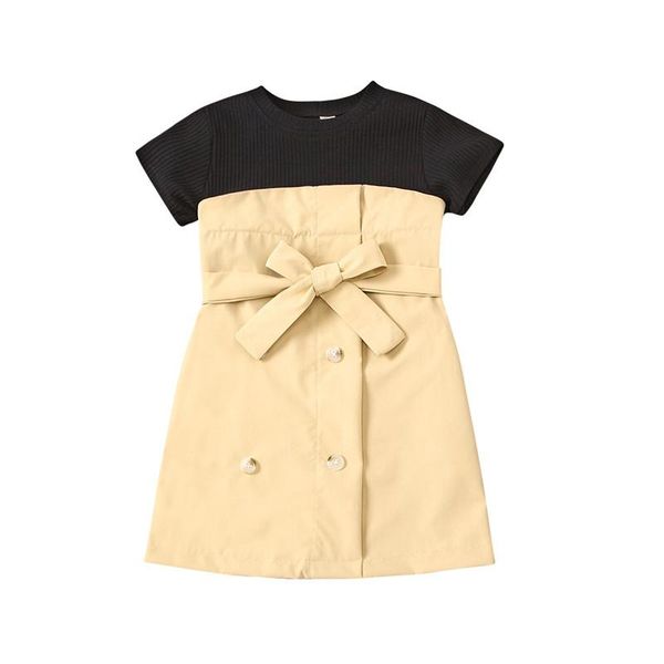 girl's dresses kids baby girls fashion short sleeve patchwork dress stylish for children, Red;yellow
girl's dresses kids baby girls fashion short sleeve patchwork dress stylish for children, Red;yellow