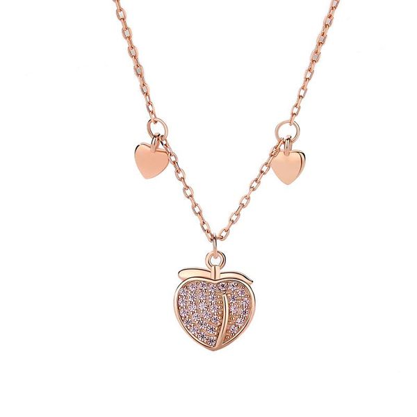 chains peach heart necklace s925 sterling silver korean version of love full diamond pendant creative niche clavicle chain
chains peach heart necklace s925 sterling silver korean version of love full diamond pendant creative niche clavicle chain