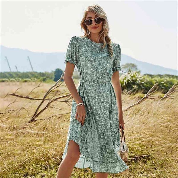 fashion maxi ruffles print beach women dress casual o neck high waist lace loose summer female vestidos, Black;gray
fashion maxi ruffles print beach women dress casual o neck high waist lace loose summer female vestidos, Black;gray