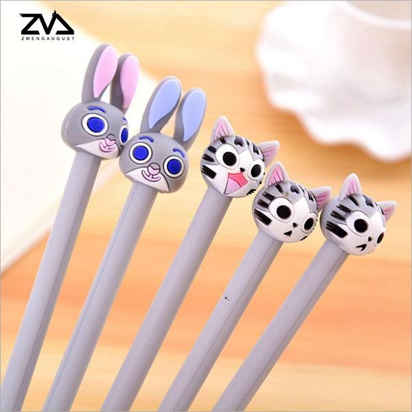 gel pens 6pcs/lot cute silicone cheese cat creative shape long ear neutral pen students office with 0.5mm black stationery
gel pens 6pcs/lot cute silicone cheese cat creative shape long ear neutral pen students office with 0.5mm black stationery