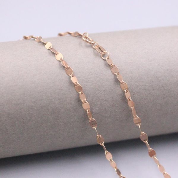 chains au750 real 18k rose gold chain neckalce for women female 2.8mm red tiles link choker necklace 18''l gift, Silver
chains au750 real 18k rose gold chain neckalce for women female 2.8mm red tiles link choker necklace 18''l gift, Silver