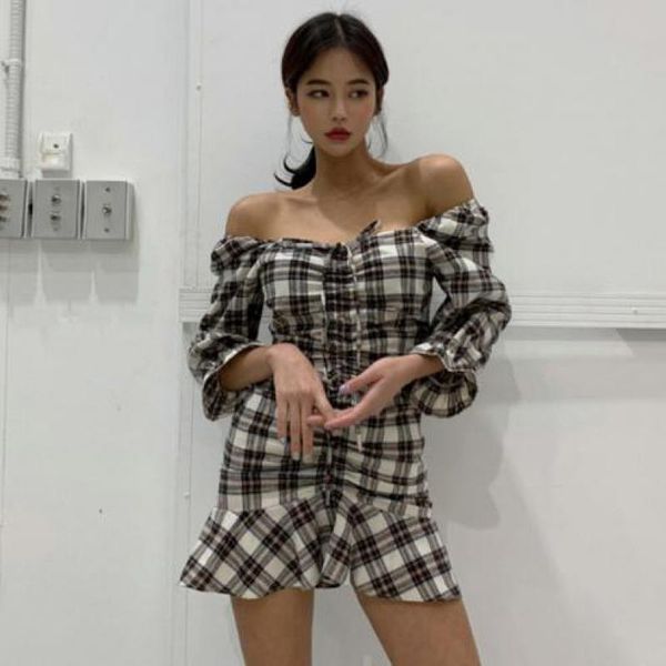 genayooa vintage autumn women drawstring club plaid lace up party dress bodycon dresses mini vestidos 210417, Black;gray
genayooa vintage autumn women drawstring club plaid lace up party dress bodycon dresses mini vestidos 210417, Black;gray