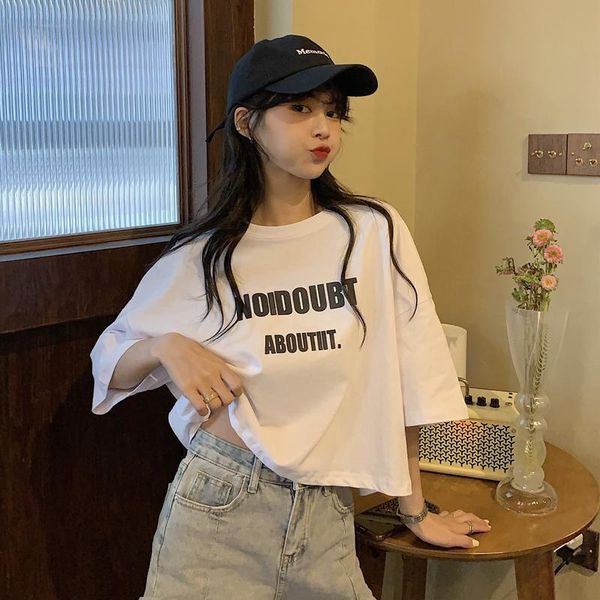 summer t shirt women short sleeve high waist crop woman tshirts 2021 fashion clothing camisetas de mujer wpy3068 women's t-shirt, White
summer t shirt women short sleeve high waist crop woman tshirts 2021 fashion clothing camisetas de mujer wpy3068 women's t-shirt, White