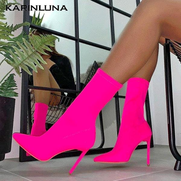 boots karlin brand big size 43 designers pointed toe thin heels party sock shoes women, Black
boots karlin brand big size 43 designers pointed toe thin heels party sock shoes women, Black