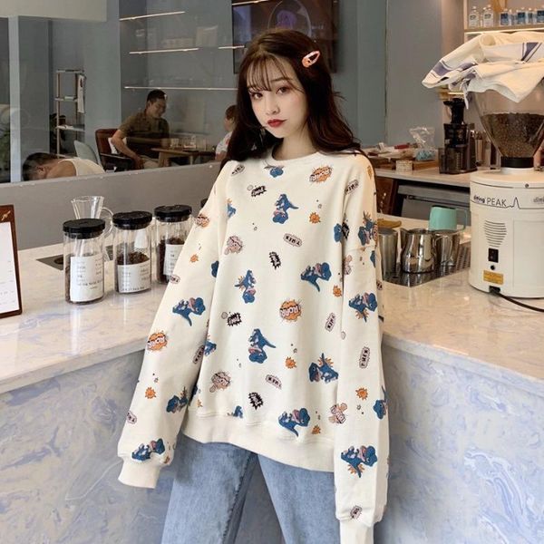 women's hoodies & sweatshirts loose fitting korean style autumn office lady cotton pullovers versatile fashion long sleeve top, Black
women's hoodies & sweatshirts loose fitting korean style autumn office lady cotton pullovers versatile fashion long sleeve top, Black