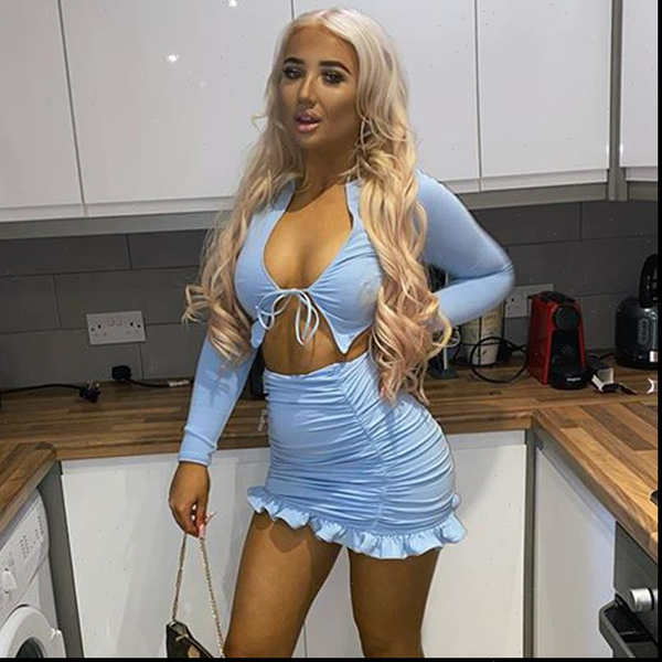 ruffles ruched two pieces womens tracksuits set long sleep and mini skirt matching autumn 2 piece clothing, Gray
ruffles ruched two pieces womens tracksuits set long sleep and mini skirt matching autumn 2 piece clothing, Gray